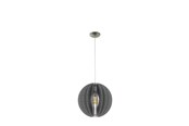 Lampy - EGLO FABESSA LAMPA WISZĄCA Ø400 SZARA - 32822