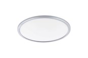 Lampy - EGLO CAMPASPERO 2 PLAFOND Ø420 CCT 22.5W 2500LM SREBRNY/BIAŁY - 75798