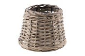 Lampy - EGLO EKRAN Ø205 RATTAN SZARY - 49981