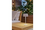 Lampy - EGLO ROCCANOVA STÓŁ DO PANELI SŁONECZNYCH Z DOTYKIEM BIAŁY - 901892