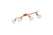 Lampy - EGLO ZAPATA SPOT 4L MIEDŹ - 95548