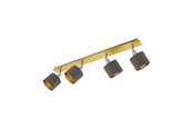 Lampy - EGLO VALBIANO SPOT 4XE14 SS/CAPPUCCINO - 97539