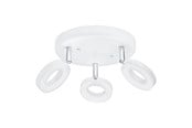 Lampy - EGLO PODKŁADKA PUNKTOWA ODERSO 3X360LM BIAŁA - 75203