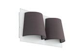 Lampy - EGLO SERRAVALLE ŚCIENNA 2X410LM BIAŁY/SZARY - 97625