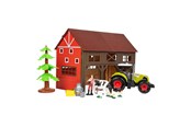 Samochody i pojazdy - Toi-Toys Ackers Ville Farm with Tractor Light and Sound Playset 12pcs. - 28118A