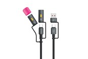 Kabel USB - 4smarts Explorer 4-in-1 USB-C Cable Set - 541060