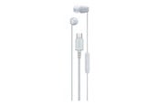 Sluchawki, zestaw sluchawkowy - Sony IER-EX15C - USB-C - White - IEREX15CW.CE7
