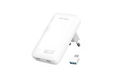 Ladowarka do laptopa - 4smarts Wall Charger Flatplug Slim Dual USB-C 65W Fast Charge - 542065
