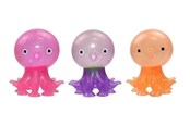 Male prezenty dla dzieci - Pocket Money Octopus Glitter Squeeze Ball With Suc - assorted - 621579