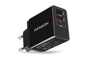 Telefon - Adapter i Ladowarka - AXAGON Wall Charger 24 W Quick and Smart Charge - 2 × USB-A - ACU-QS24
