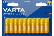 Bateria - VARTA Longlife 4106 battery - 20 x AA type - Alkaline - 4106101420