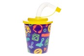 Zabawki - LG-Imports Cup with Lid and Straw Gamer 12 pcs. - 8181