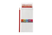Przybory do pisania i rysowania - Creativ Company Triangular Colored Pencils - Red 12 pcs. - 38572