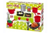 Zabawa w kuchnie i akcesoria - Ecoiffier - 100% Chef Stove 12pcs. - 2649