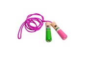 Zabawki na zewnatrz - BS Toys - Jump Rope Pink with Wooden Handles - GA379