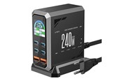 Telefon - Adapter i Ladowarka - BlitzWolf BW‑S31 240W 6‑Port USB‑C + USB‑A PD Desktop Charger - BW-S31