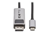 Kabel wyświetlacza - Eaton Tripp Lite Series USB-C to DisplayPort Active Adapter Cable M/M 8K 60Hz 4K 144Hz HDR 4:4:4 HDCP 2.3 Black 6ft - U444-006-DP8K6