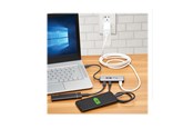 USB hub - Eaton Tripp Lite series 4-Port USB-C Hub USB 3.2 Gen 2 (10 Gbps) 4x USB-C Ports 100W PD Charging Thunderbolt 3 Compatible Gray USB hub - 4 - Szary - U460-004-4C-G2C