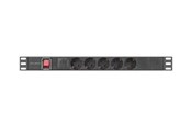 Kabel zasilajacy (zewnetrzny) - Lanberg - power distribution unit - 2500 Watt - PDU-05F-0200-IEC-BK