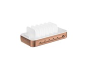 Telefon - Adapter i Ladowarka - 4smarts Charging station Team 100W 1x USB-A port 5x USB-C ports includes 6 cables copper - 541280