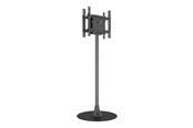 Uchwyty ścienne, uchwyty AV i meble AV - Multibrackets M Pro Series stand - modular - for 2 LCD displays - single pole floorbase round B2B - black - Max 100 kg - recommended for 65" - 7350105219115