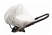 Akcesoria dla niemowląt - Anne & Mikael mosquito net for stroller or pram white - 202211