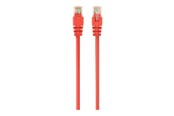 Kabel sieciowy - Gembird patch cable - 1 m - red - Czerwony - 1m - PP12-1M/R