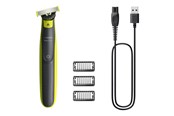 Trymer do wlosów - Philips OneBlade QP2724 - trimmer - lime green/dark grey - QP2724/23