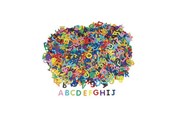 Artykuły Artystyczne & Rzemieślnicze - Colorations - Cardboard Letters 2600 pcs. - CHPAPERL