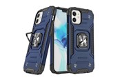 Telefon - Pokrowiec i etui - Wozinsky Ring Armor case for iPhone 14 Plus armored cover magnetic holder ring blue - 9145576265512