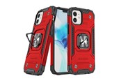 Telefon - Pokrowiec i etui - Wozinsky Ring Armor case for iPhone 14 Plus armored cover magnetic holder ring red - 9145576265529
