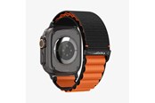 Smartwatch - akcesoria - Spigen Fabric Band (hook) - black orange - Apple Watch 49mm/46mm/45mm/44mm - AMP10145