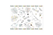 Zabawki - Folat BV - Coloring page Placemat Dino Roars 6 pcs. - 68338