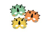 Przebranie karnawalowe - Folat BV - Dino Roars Masks 6 pcs. - 68333