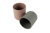 Zabawki dla niemowlat - Dantoy - Cup set Mocha/Olive green 2 pcs. - 6231