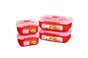 Przybory kuchenne - Sistema Microwave Heat and Eat 4 pack - 82005