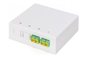 Akcesoria sieciowe - DIGITUS fibre-optic distribution box - 2 x LC/APC duplex couplers with shutter - DN-931097