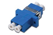 Kabel sieciowy - DIGITUS FO coupler Duplex LC to LC - Niebieski - DN-96007-2
