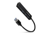 USB hub - AXAGON SuperSpeed USB-A Hub with 3 USB Ports and Gigabit LAN USB hub - 3 - USB 3.2 - Czarny - HMA-GL3A