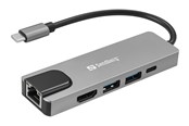 Stacja dokujaca - Sandberg USB-C 5-in-1 Travel Dock - 336-99