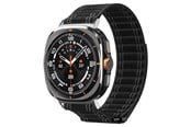 Smartwatch - akcesoria - Spigen Fabric Band (hook-and-loop) - black - Samsung Galaxy Watch Ultra 47mm - AMP10146