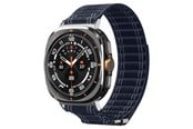 Smartwatch - akcesoria - Spigen Fabric Band (hook-and-loop) - navy - Samsung Galaxy Watch Ultra 47mm - AMP10148
