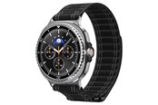Smartwatch - akcesoria - Spigen Fabric Band (hook-and-loop) - black - Samsung Galaxy Watch 8 46mm/44mm/40mm - AMP10153