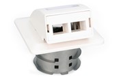 Akcesoria sieciowe - DIGITUS Fiber Flush Mount Wall-Outlet For SC and LC Adapter - DN-93201
