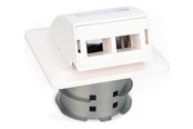 Akcesoria sieciowe - DIGITUS flush mount outlet housing - for LC/SC adapters - DN-93201