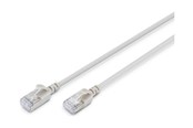 Kabel sieciowy - DIGITUS patch cable - grey - Szary - 10m - DK-1632-A-100S