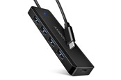 USB hub - AXAGON SuperSpeed USB-C Travel Hub USB hub - 4 - USB 3.2 - Czarny - HUE-C1C