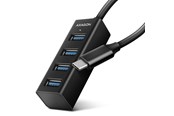 USB hub - AXAGON SuperSpeed USB-C Mini Hub USB hub - 4 - USB 3.2 - Czarny - HUE-M1C