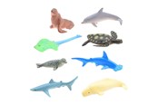 Figurki - Johntoy Animal World - Sea Animals Playset 8pcs. - 26214