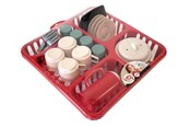 Zabawa w udawanie - Ecoiffier Colorful Dish Draining Rack with Accessories 30cm - 10908